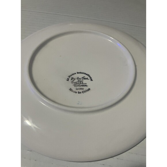 3 Trish Richman At Home International “By The Sea “ 8" Salad Plates vintage - Picture 11 of 14